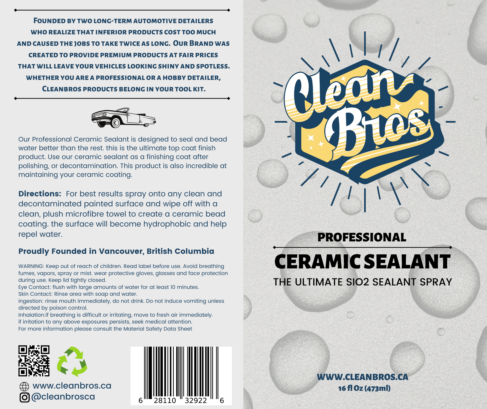 Ceramic Spray Sealant & Plush Microfibers
